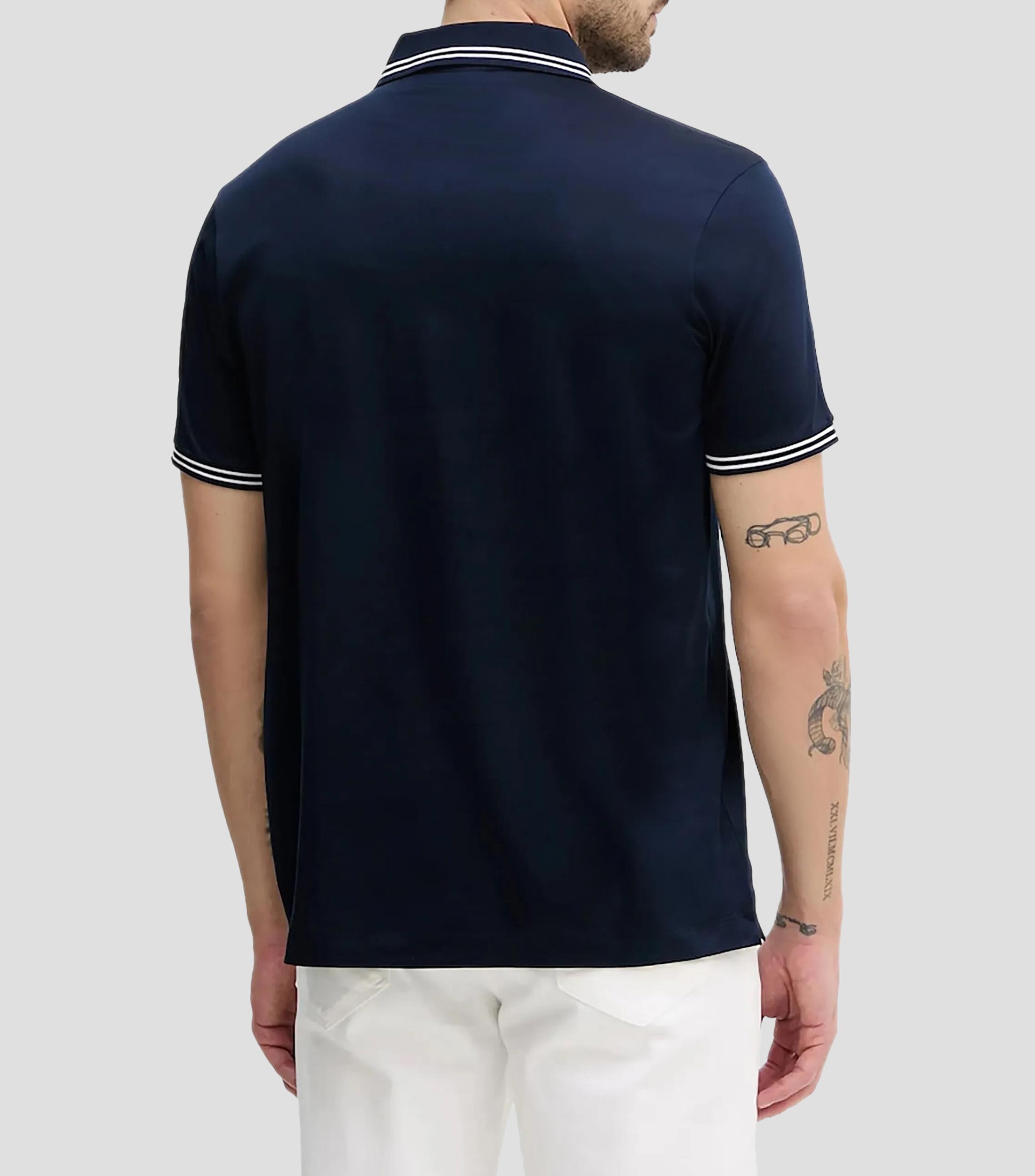 Playera tipo polo manga corta lisa Hombre